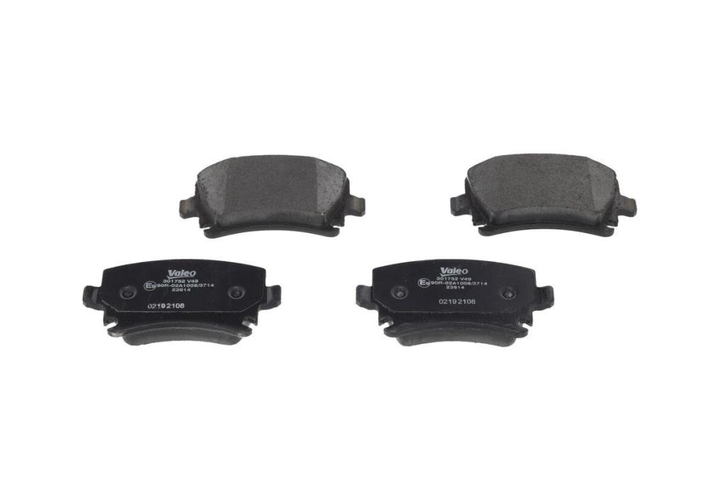 Jeu de 4 plaquettes de frein VALEO ref. 301752